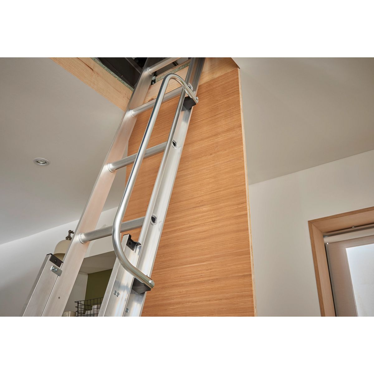Werner 2-Section Aluminium Loft Ladder & Handrail