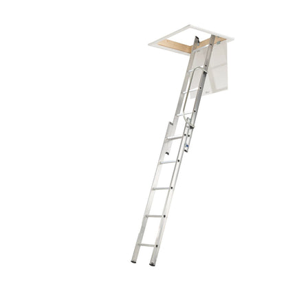Werner 2-Section Aluminium Loft Ladder & Handrail