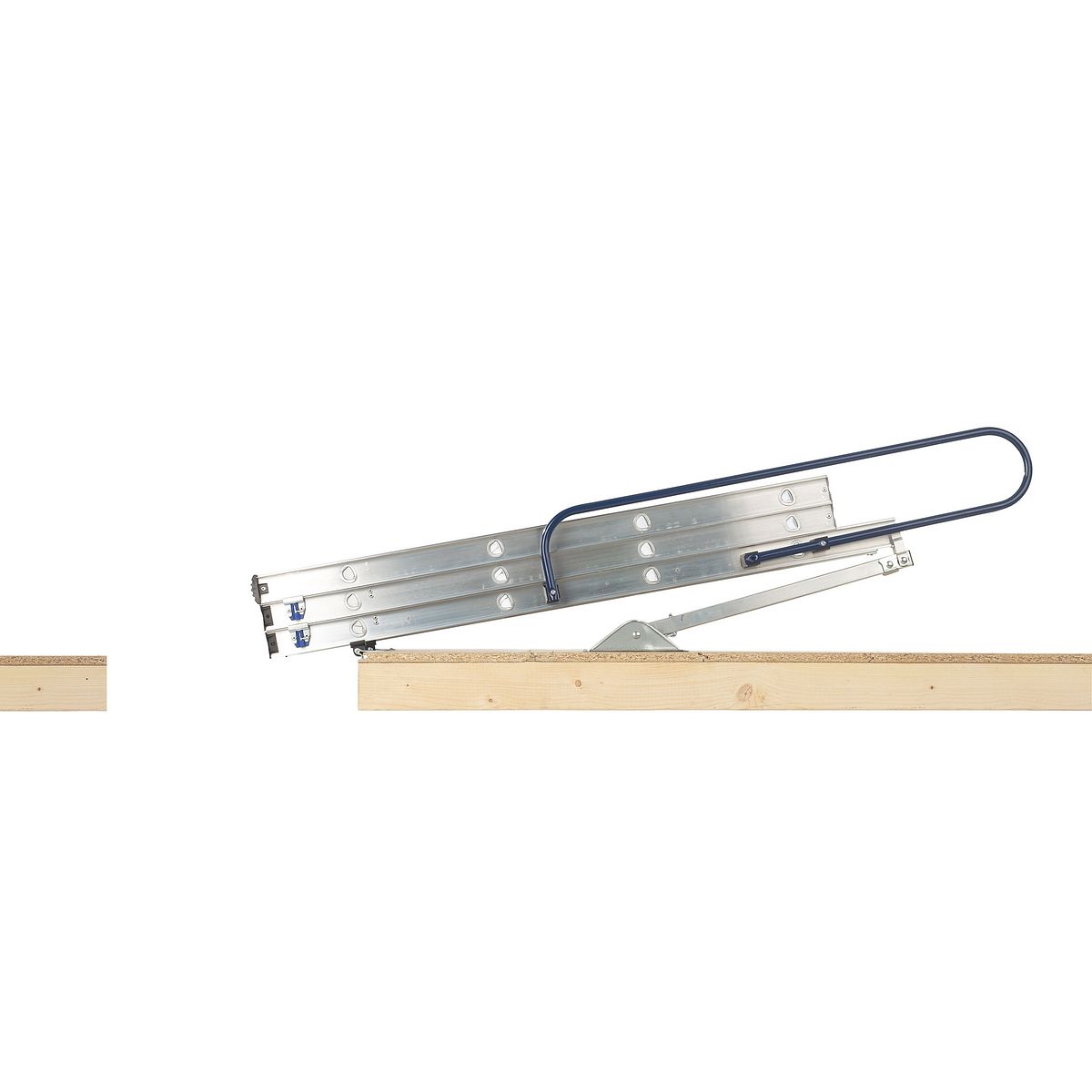 Werner 3-Section Aluminium Loft Ladder & Handrail - Easy Stow