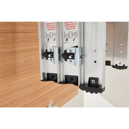 Werner 3-Section Aluminium Loft Ladder & Handrail - Easy Stow