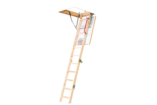 Fakro LWK Komfort 4-Section Wooden Loft Ladder