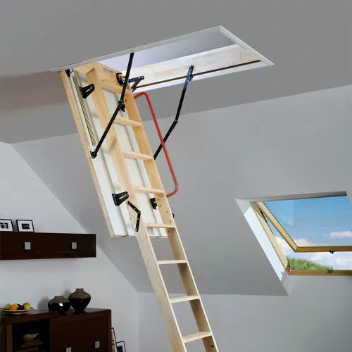 Fakro LWK Komfort 4-Section Wooden Loft Ladder