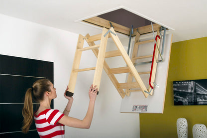 Fakro LWK Komfort 3-Section Wooden Loft Ladder