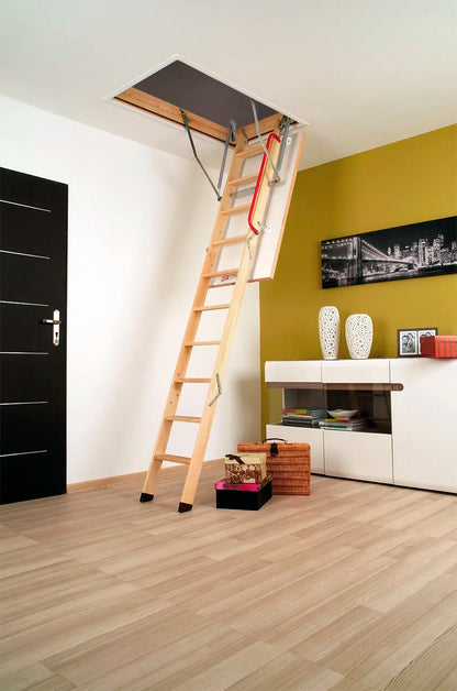 Fakro LWK Komfort 3-Section Wooden Loft Ladder