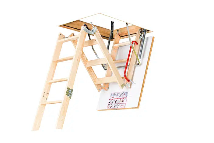 Fakro LWK Komfort 4-Section Wooden Loft Ladder