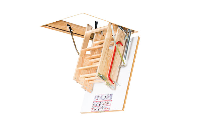 Fakro LWK Komfort 4-Section Wooden Loft Ladder