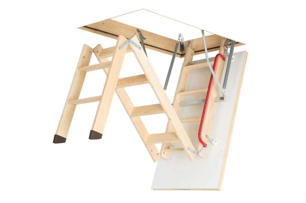 Fakro LWK Komfort 3-Section Wooden Loft Ladder